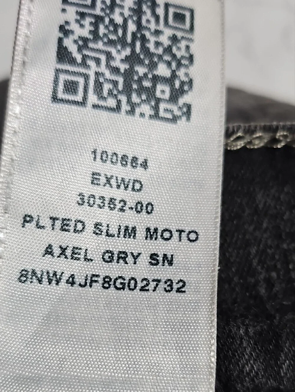 True Religion Men's Black Washed Slim Straight Jeans
